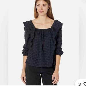 Vineyard Vines Midnight Textured Blouse